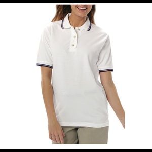 Women’s White Polo shirt. New with tags. Great for golfing